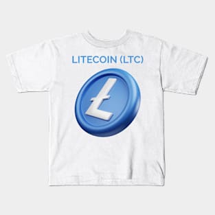 LITECOIN (LTC) cryptocurrency Kids T-Shirt